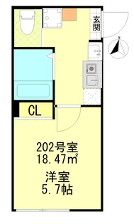 神奈川県横浜市南区榎町1丁目【アパート】の間取り