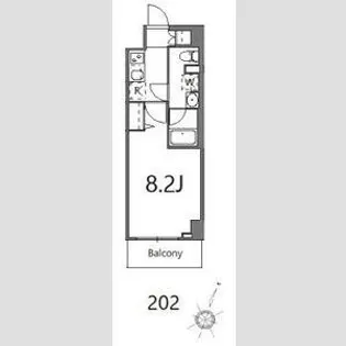 ティーステージジェイアール浜川崎【2階】の間取り