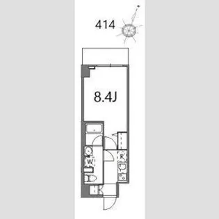 ティーステージジェイアール浜川崎【4階】の間取り