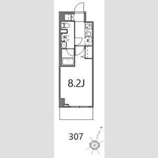 ティーステージジェイアール浜川崎【3階】の間取り