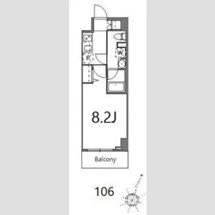 ティーステージジェイアール浜川崎【1階】の間取り