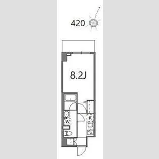 ティーステージジェイアール浜川崎【4階】の間取り