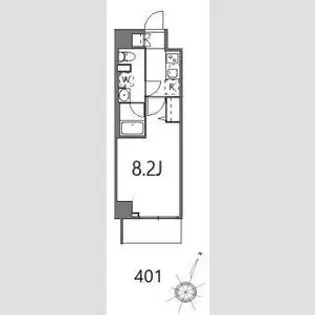 ティーステージジェイアール浜川崎【4階】の間取り