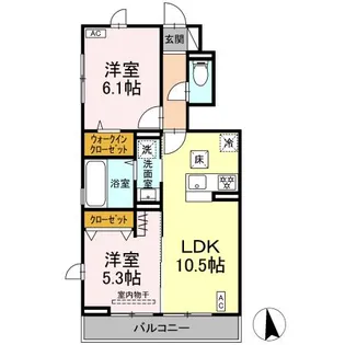 (仮称)DーROOMすみよし台 B【1階】の間取り