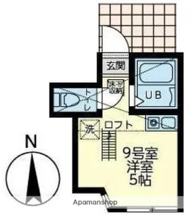 ユナイト小机グレートギャッピー【2階】の間取り