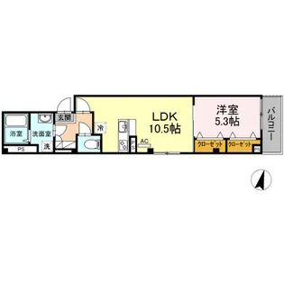 インコントリ【4階】の間取り