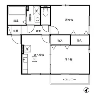 タウンシャトル【1階】の間取り
