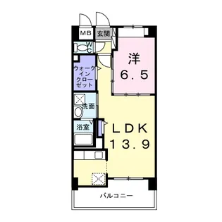 グリーンフィールドH【3階】の間取り