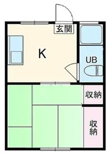 神奈川県川崎市中原区苅宿【アパート】の間取り