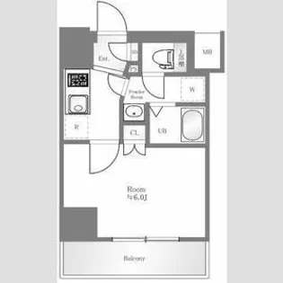 ラフィスタ横浜阪東橋Ⅰ【11階】の間取り