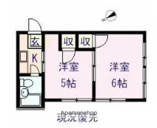 ベルモント池田町【1階】の間取り