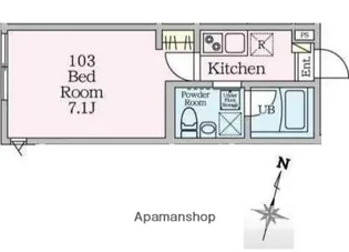ビエンタ溝の口【1階】の間取り