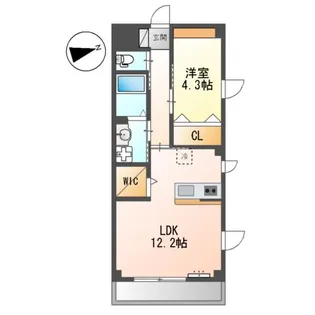 セントラルセブン【3階】の間取り