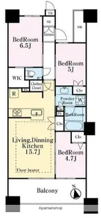 プラウドシティ日吉レジデンスⅢ【7階】の間取り