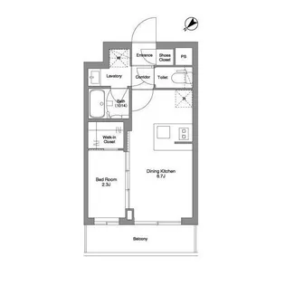 BPRレジデンスMOTOMACHI BAY SIDE【4階】の間取り