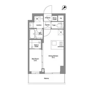 BPRレジデンスMOTOMACHI BAY SIDE【5階】の間取り