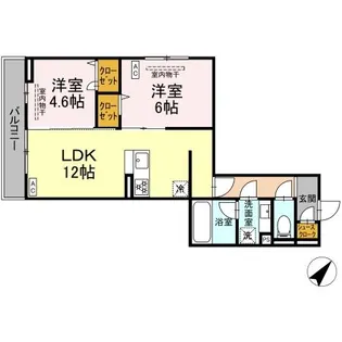 リエージュ【2階】の間取り