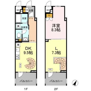 リーラ横浜川和町【2階】の間取り