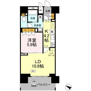 リーラ横浜川和町【2階】の間取り