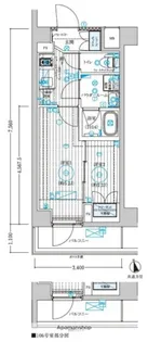 1Kの間取り画像