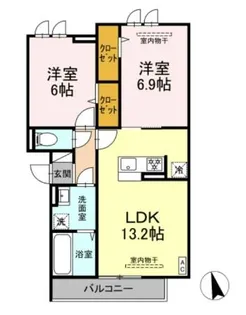 ロイヤルヒルズ【2階】の間取り