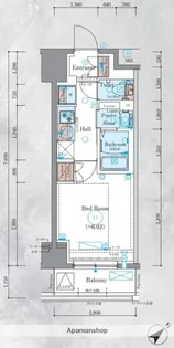 エステムコート横浜反町Ⅱ【8階】の間取り