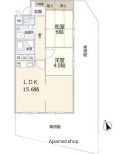 金沢八景ブランシール【1階】の間取り