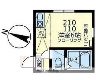 ユナイト丸山アプリコットパフェ【1階】の間取り