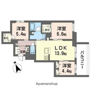 ピノ・グリナージュ【2階】の間取り
