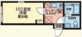 ビショップホーム【1階】の間取り