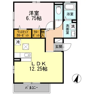プロスペラル橘【1階】の間取り