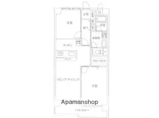 グリセーヌ新川崎【2階】の間取り