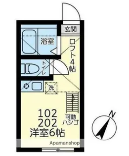 ユナイトANZENブラバス【1階】の間取り