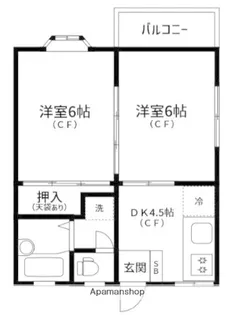ヒルトップ五番館【1階】の間取り