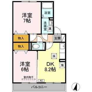 ポラリス B棟【1階】の間取り