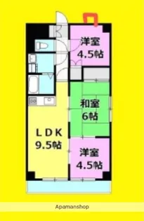 リベルコート【3階】の間取り
