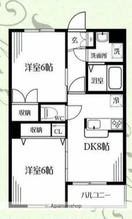 ルヴォワール富士見【2階】の間取り