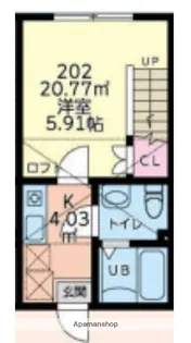 オレンジポピー【2階】の間取り
