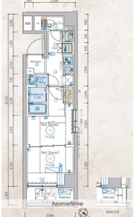 エステムコート新横浜グランデ【1階】の間取り