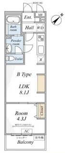 リブリ・小田急相模原【1階】の間取り