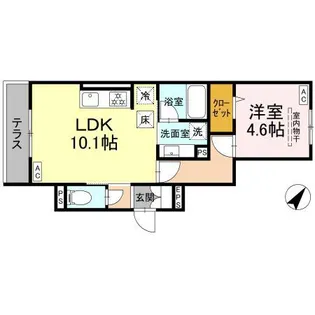 アメティスタ相模が丘【1階】の間取り