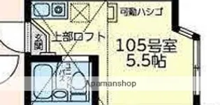 ユナイト川崎ロゼッタストーン【1階】の間取り