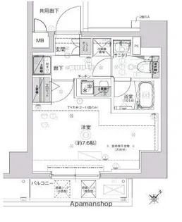 CREST TAPP SHINーYOKOHAMA【9階】の間取り
