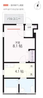 QUIETCRABHOUSE 西横浜(仮)【1階】の間取り