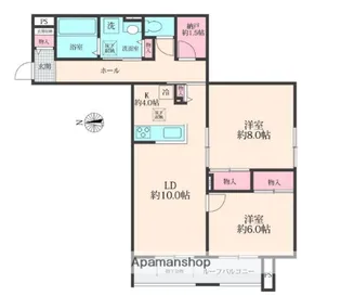 SOLANAⅡ【1階】の間取り