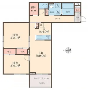 SOLANAⅡ【2階】の間取り