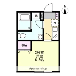 ベイルームキャナル鶴見【2階】の間取り