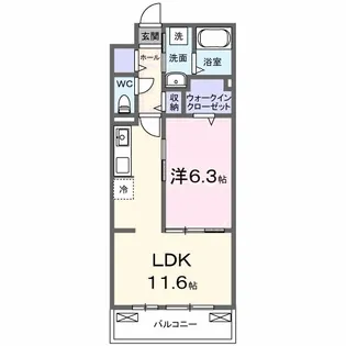 メゾン・ド・フロレゾン【2階】の間取り