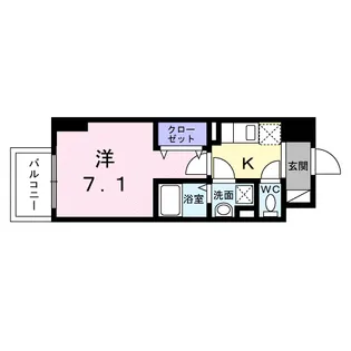 スアヴィス平塚八重咲【9階】の間取り
