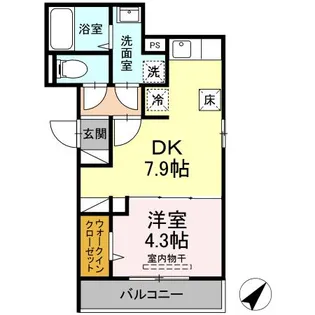 WINGS【1階】の間取り